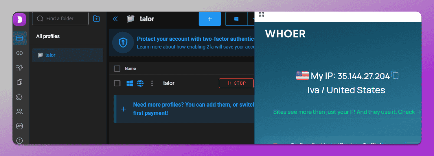 Adding Proxy Dolphin Anty