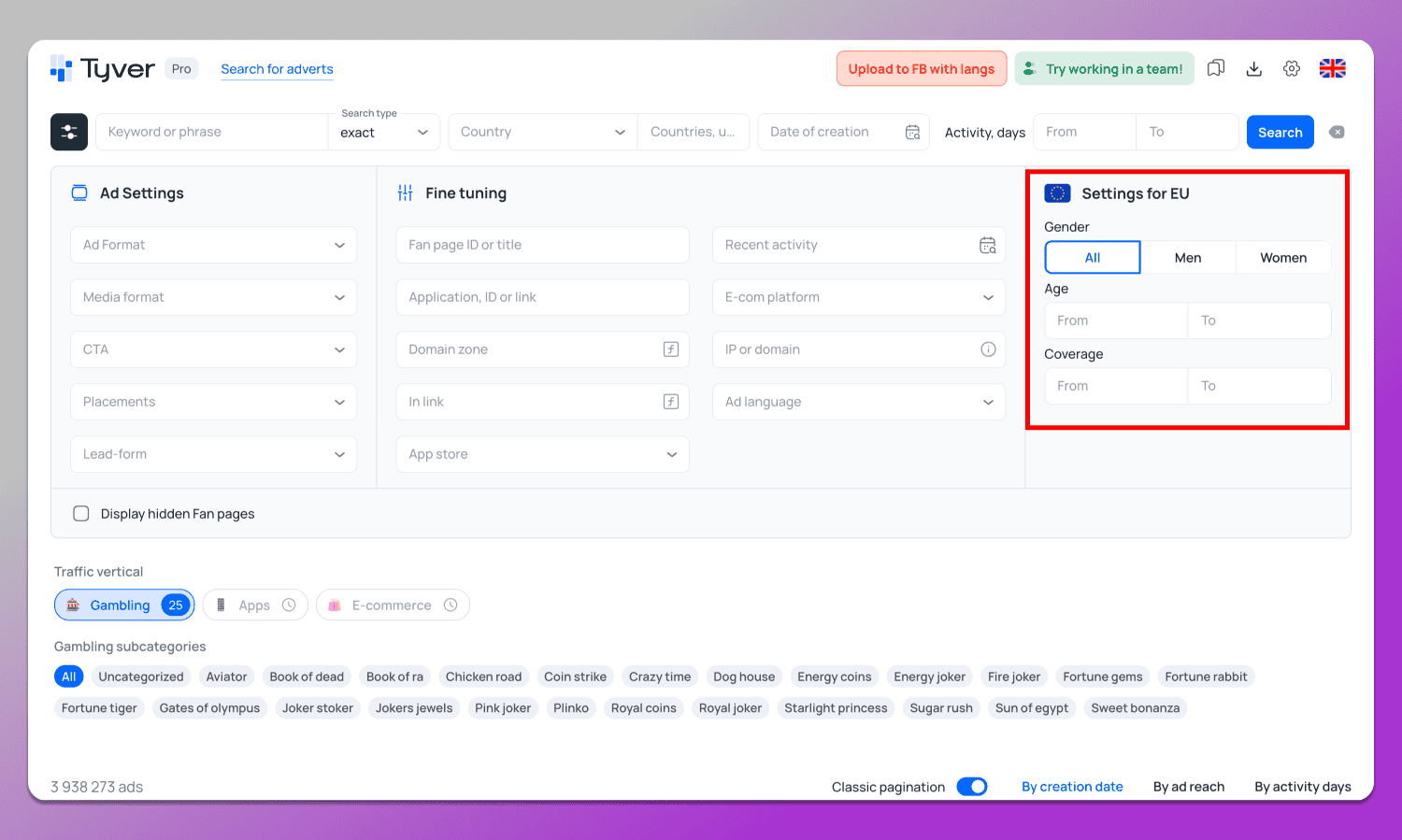EU Settings Tyver Dolphin Anty