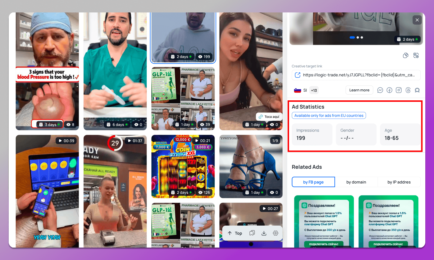 Ad Statistics Tyver Dolphin Anty