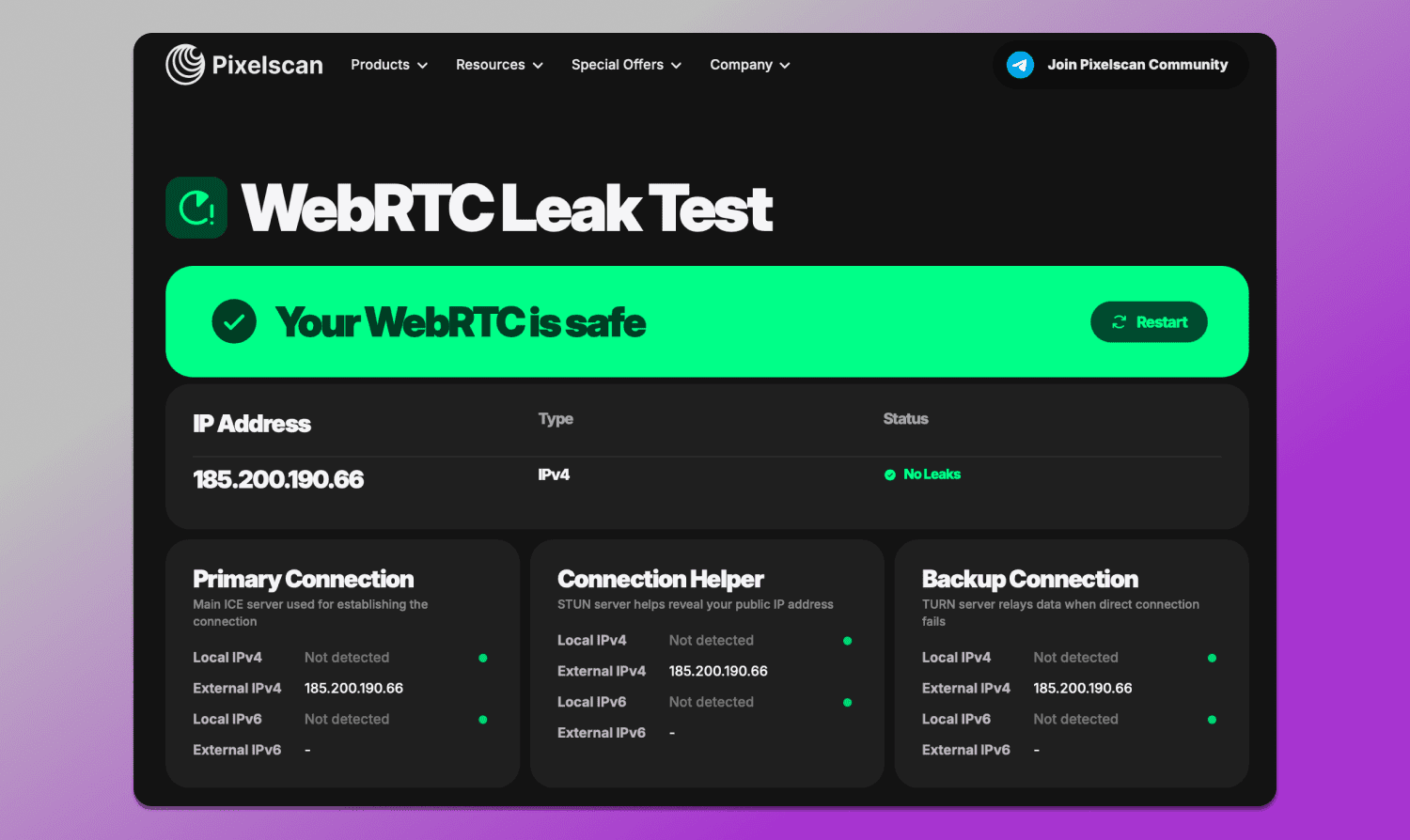 WebRTC Dolphin Anty