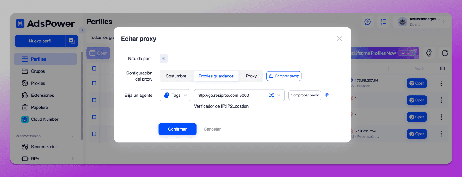 Proxy AdsPower Dolphin Anty