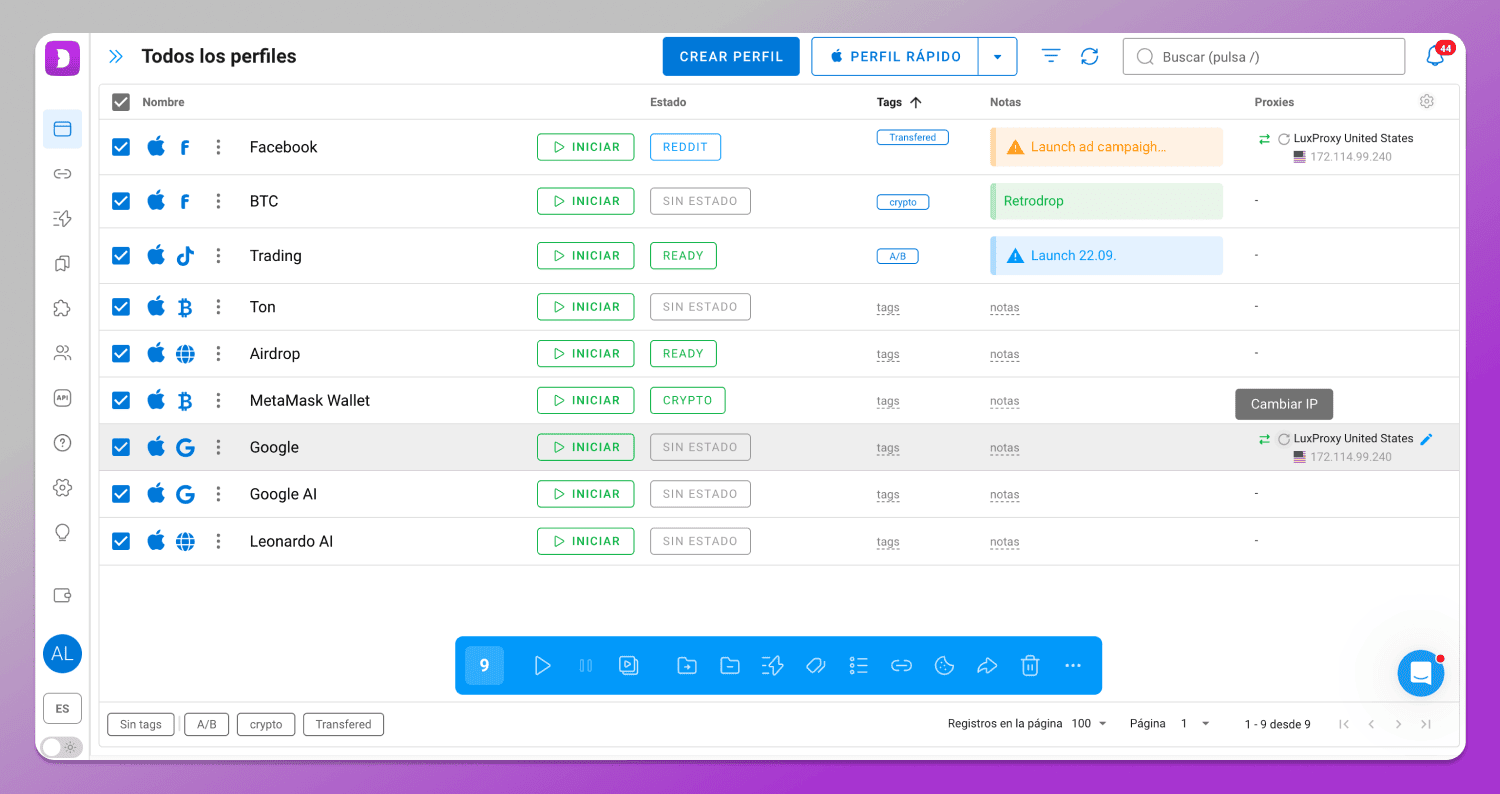 IP Rotation Dolphin Anty