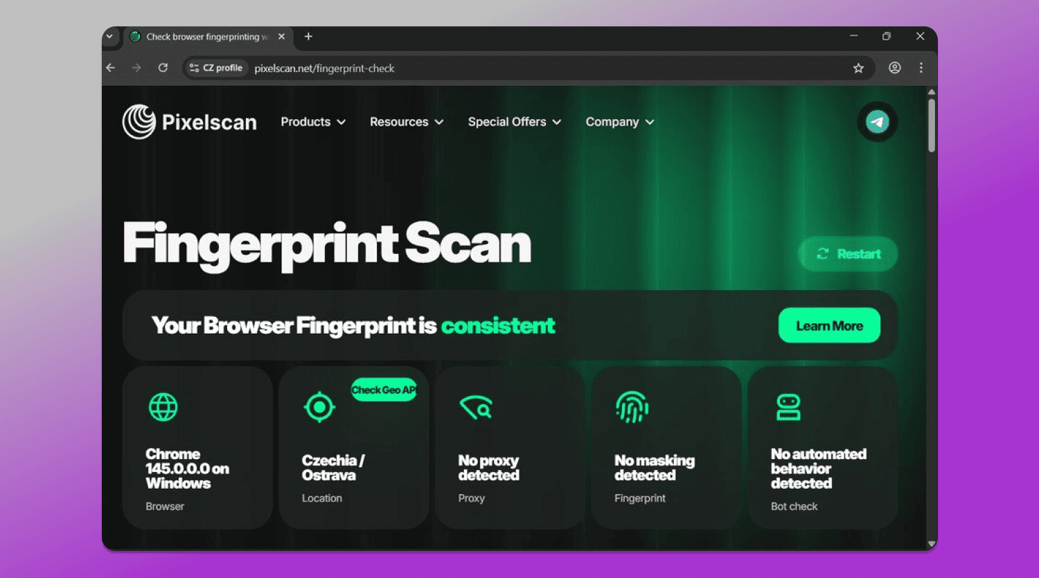 Pixelscan Multilogin Dolphin Anty