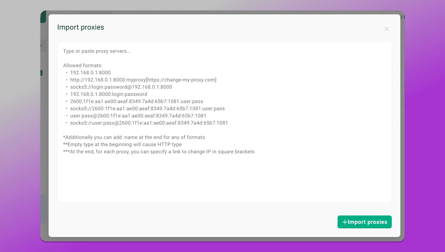 Proxy Gologin Dolphin Anty