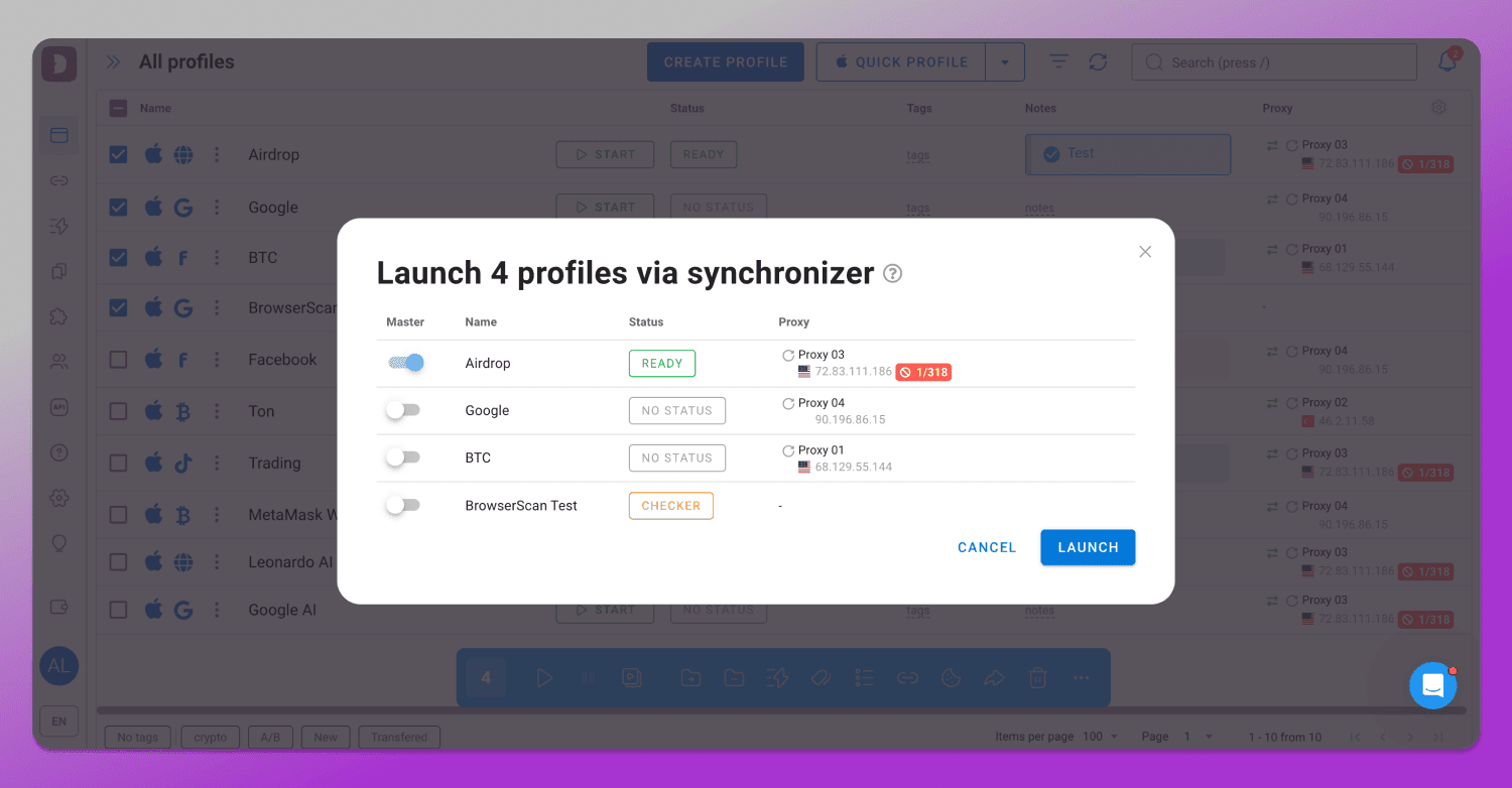 Synchronizer Dolphin Anty