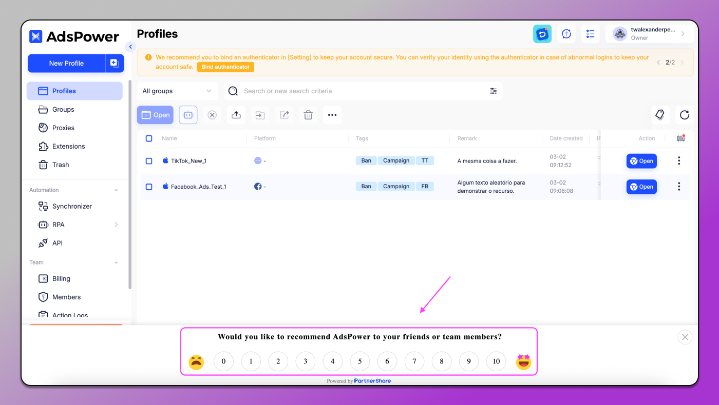 AdsPower Start Dolphin Anty