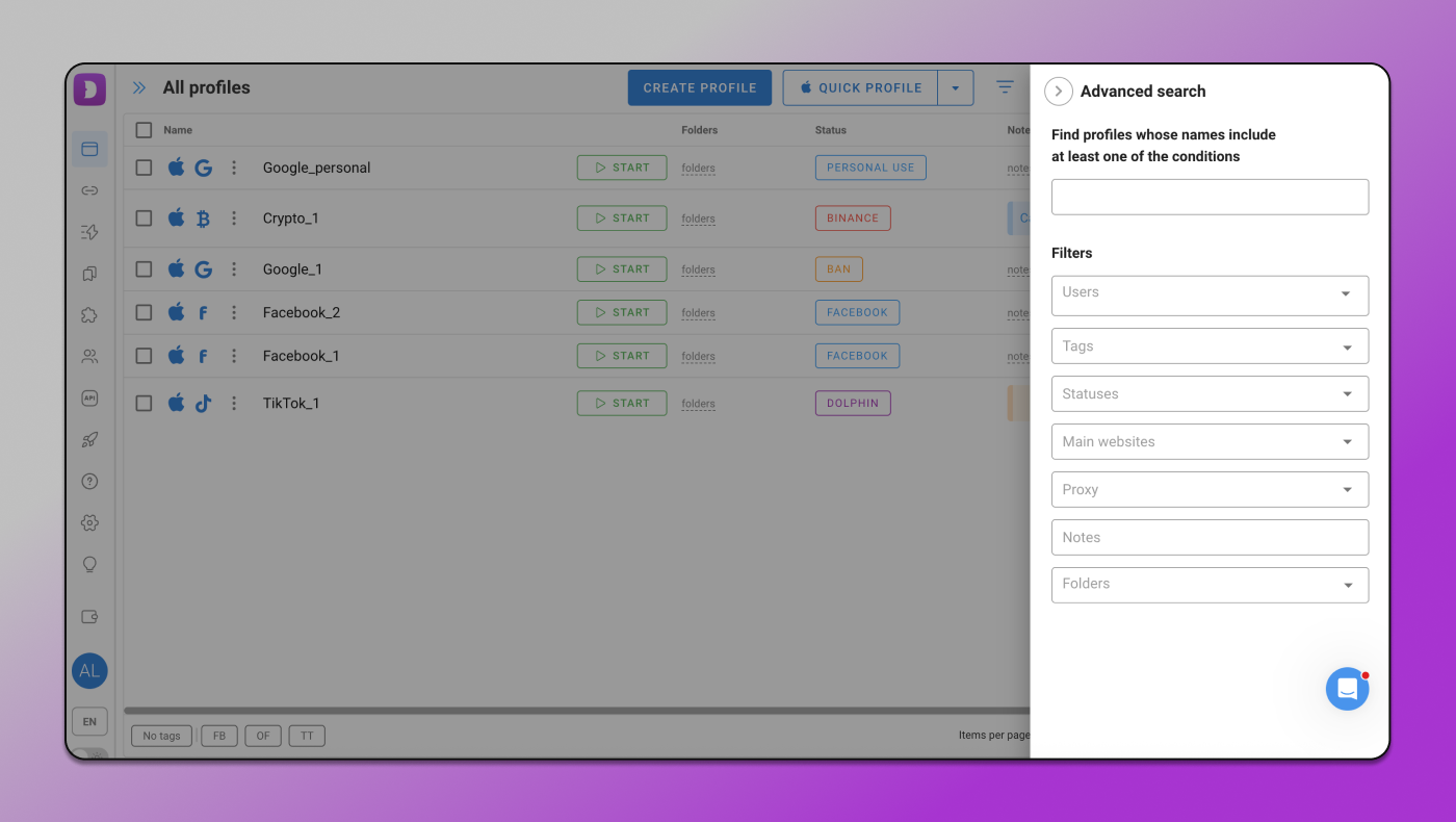 Filters Dolphin Anty