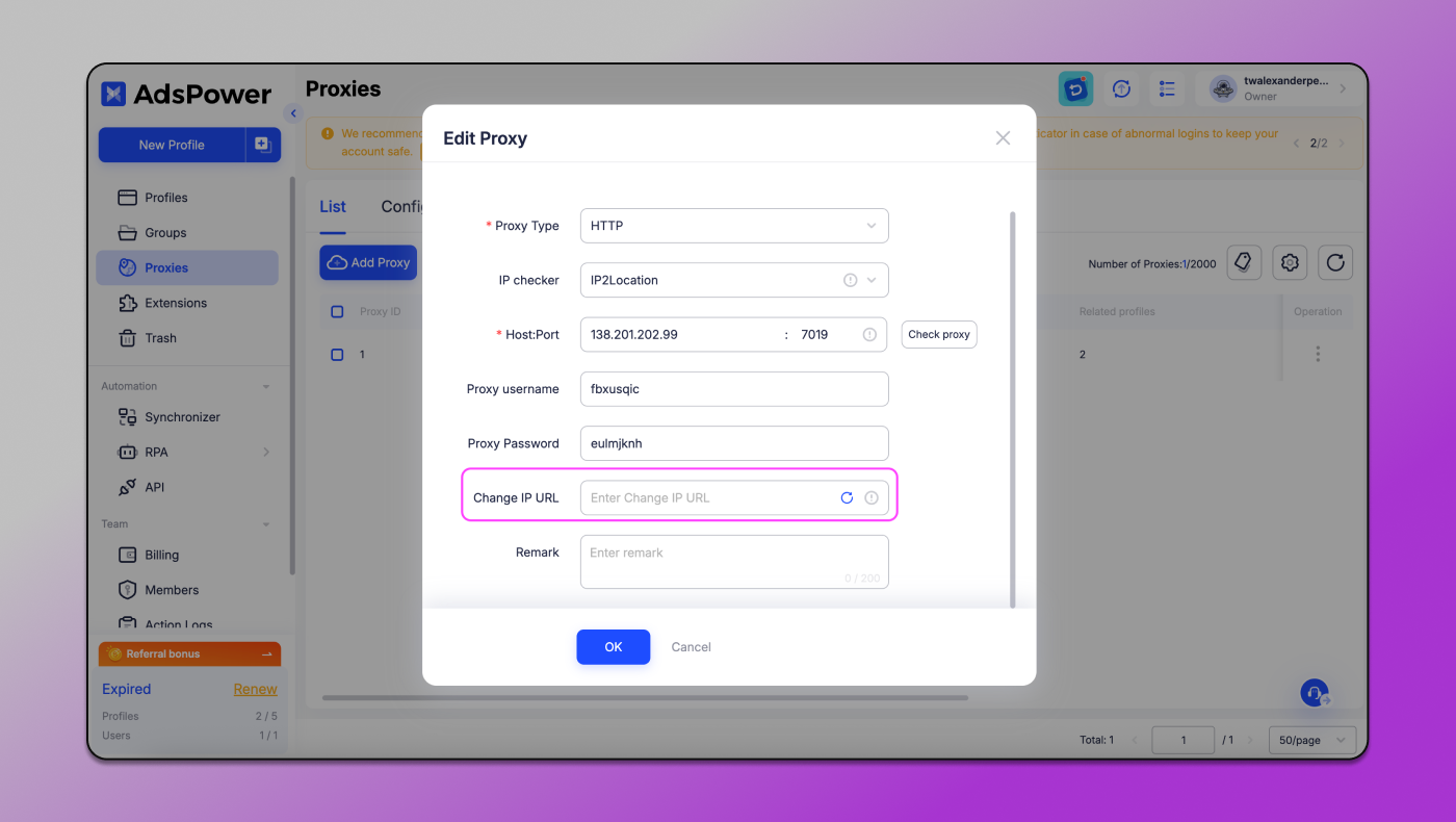AdsPower Change IP Dolphin Anty