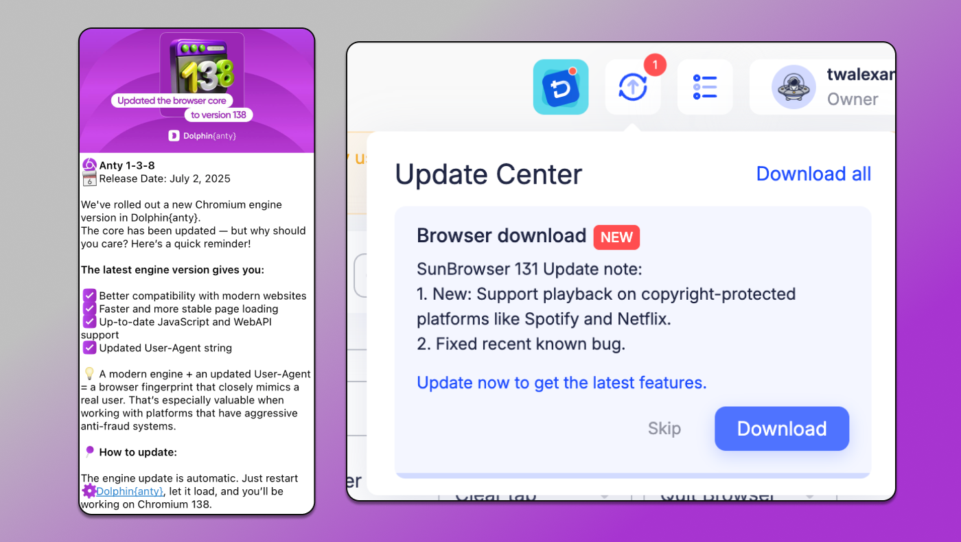 Browser Core AdsPower vs Dolphin Anty